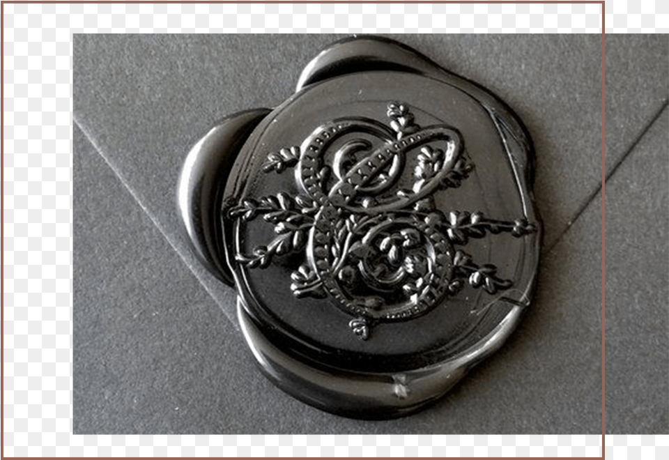 Black Wax Seal Black Wax Seal Letter, Accessories, Wax Seal, Silver, Logo Free Png Download