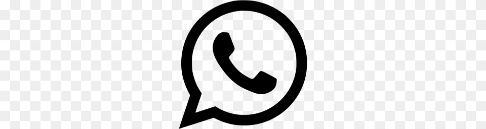 Black Whatsapp Icon, Gray Png Image