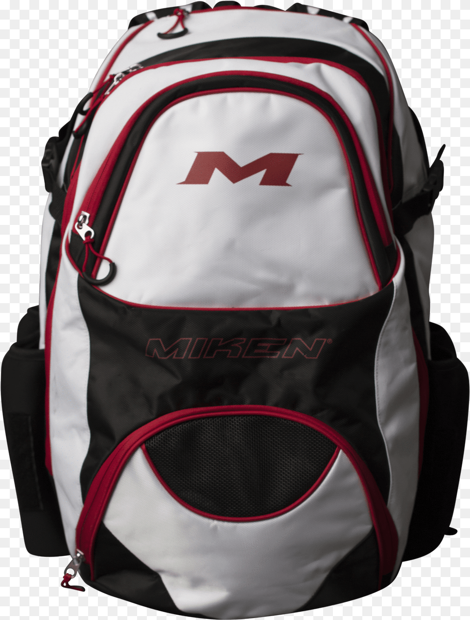 Black White And Red Miken Xl Baseball And Softball Miken Xl Backpack, Bag Free Png Download