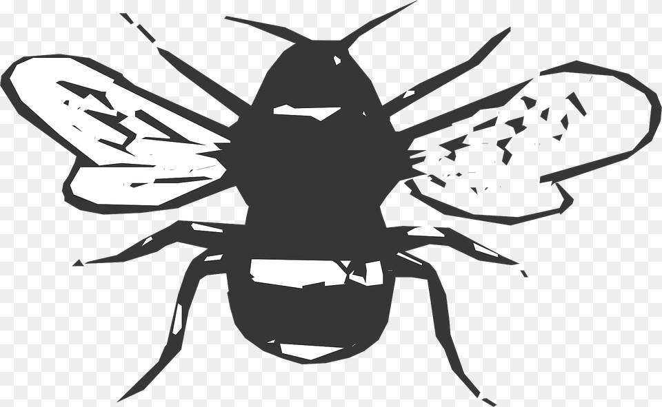 Black White Bee Stripes Wings Insect Birthday, Animal, Invertebrate, Wasp, Stencil Png