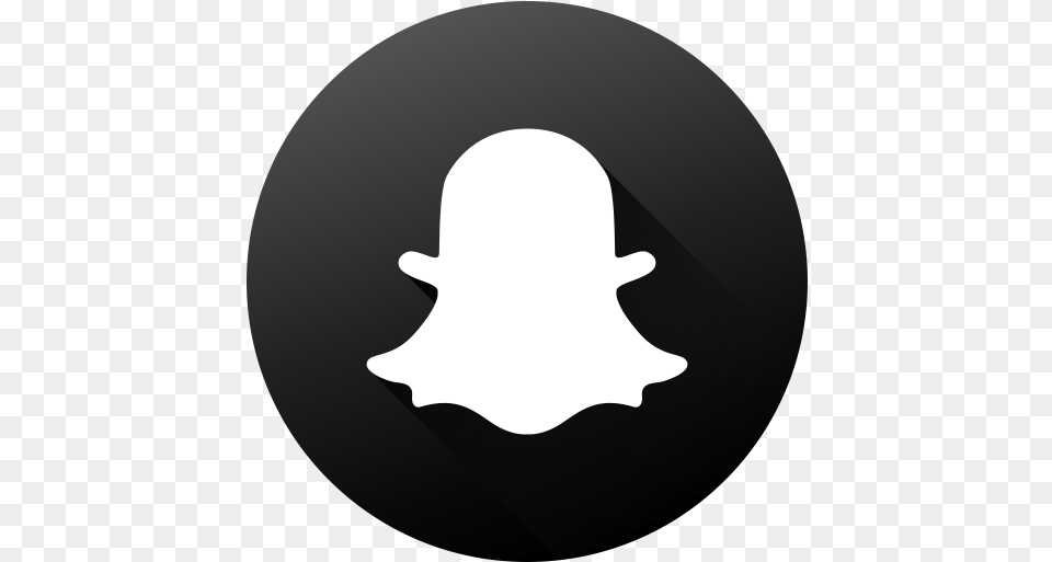 Black White Circle High Quality Long Snapchat Black And White Icon, Silhouette, Logo, Baby, Clothing Png Image