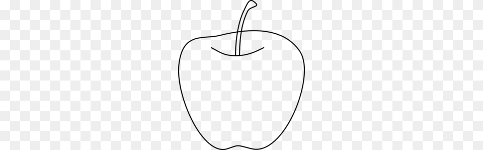 Black White Clipart Apple, Gray Png Image