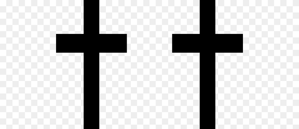 Black White Cross Black And White Simple Cross Clip Art, Symbol Free Transparent Png