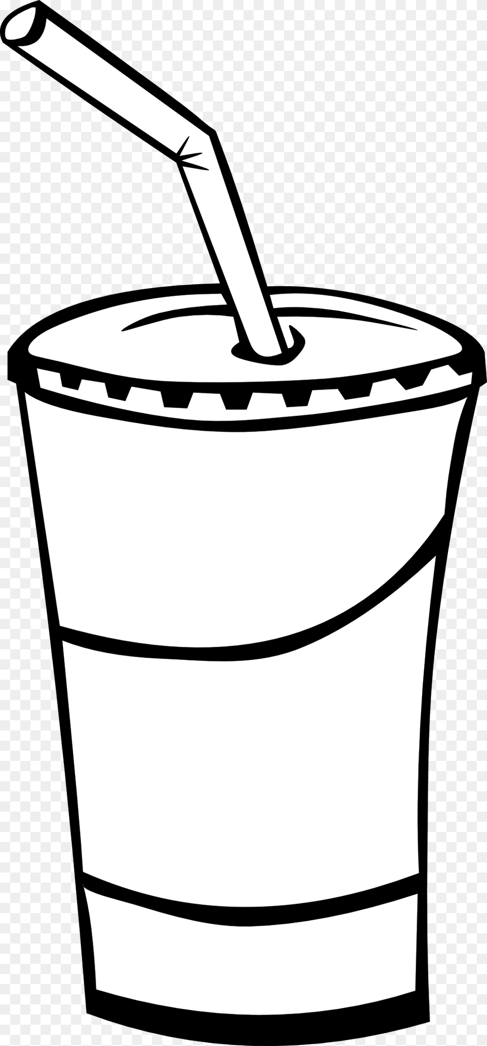 Black White Fast Food Clipart, Smoke Pipe, Beverage, Milk Free Transparent Png