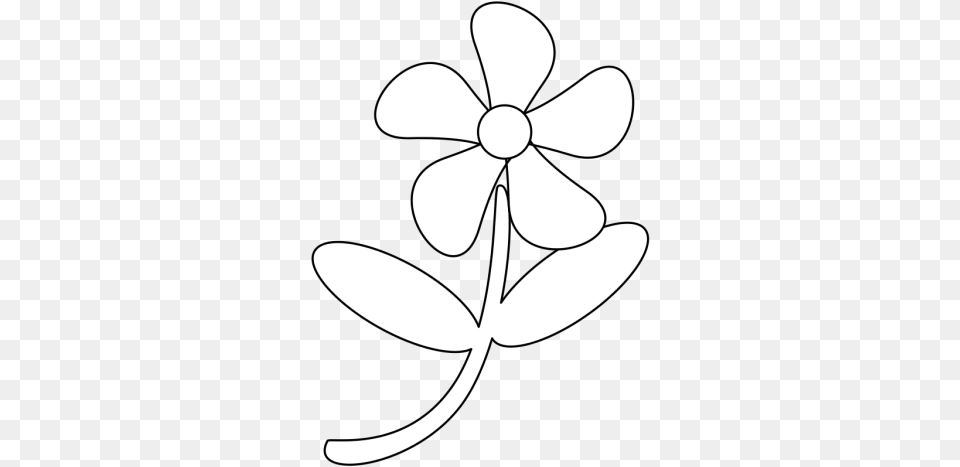 Black White Flower Svg Clip Art Clipart Flower Icon Black And White, Stencil, Plant, Animal, Fish Png Image