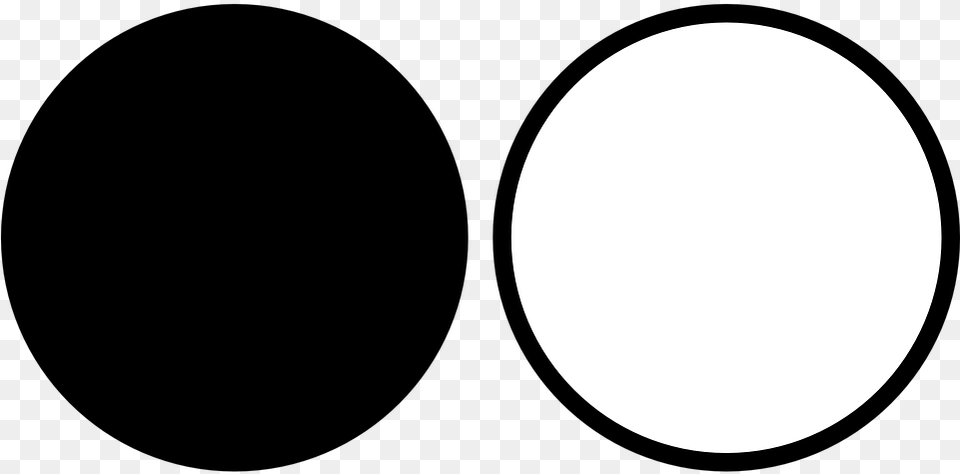 Black White Gui Circles Black And White Colours, Astronomy, Moon, Nature, Night Png Image