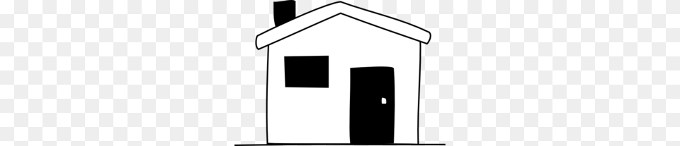 Black White House Clip Art, Architecture, Building, Countryside, Hut Free Png