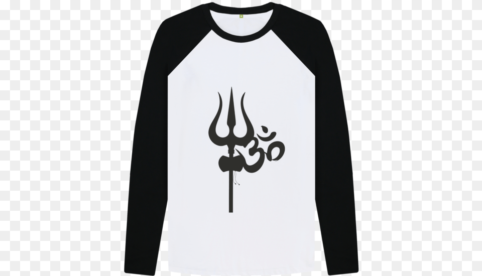 Black White Kosh Men39s Sleeve, Clothing, Long Sleeve, Weapon, Trident Free Transparent Png