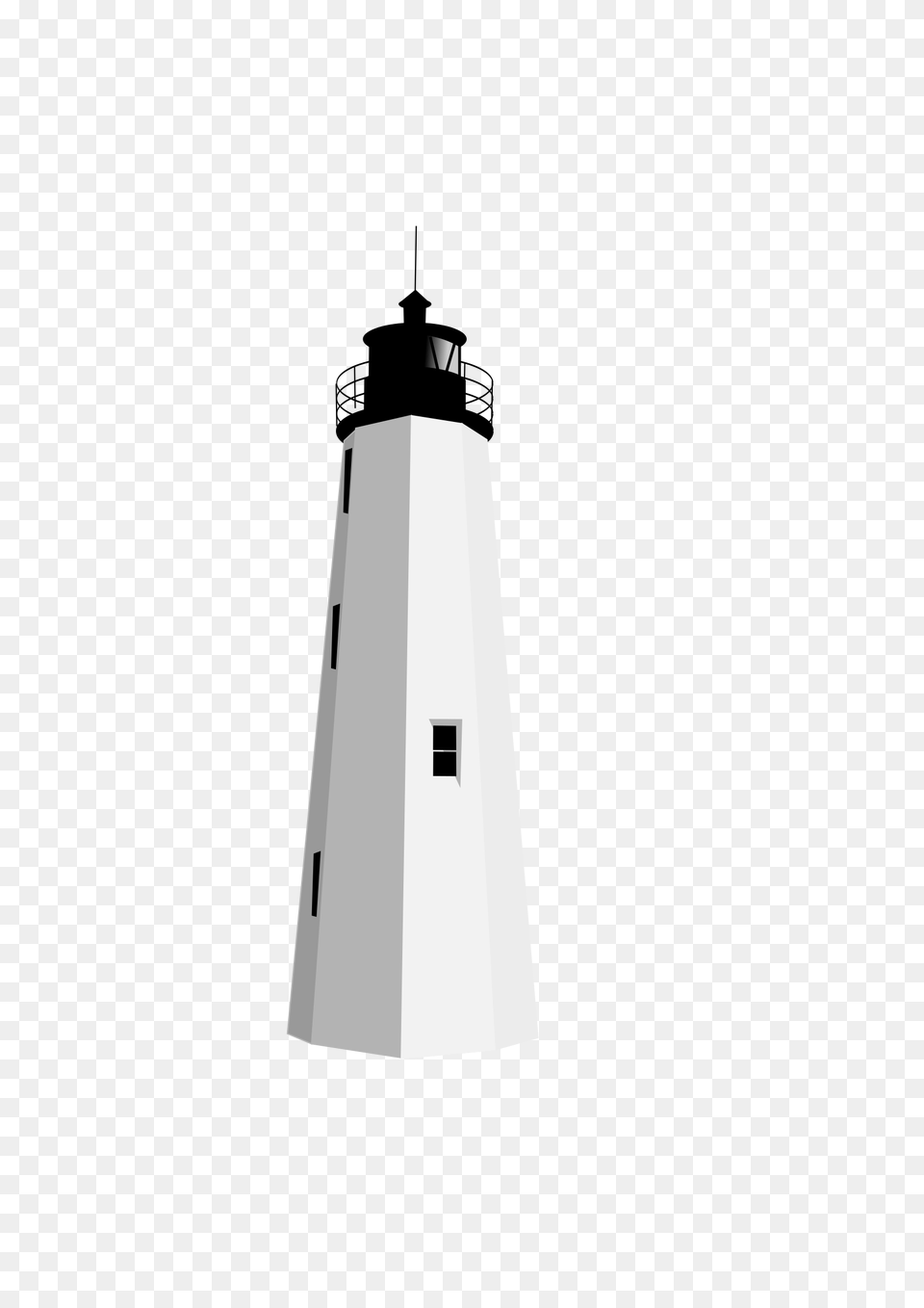 Black White Lighthouse Clipart, Architecture, Beacon, Building, Tower Free Png Download