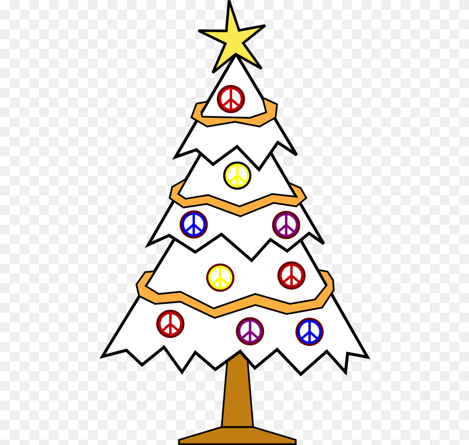 Black White Line Art Peace, Star Symbol, Symbol, Christmas, Christmas Decorations Png