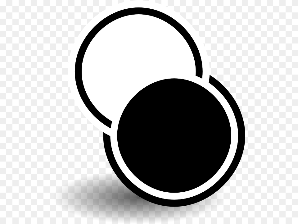 Black White Round Vector Graphic On Pixabay Circulo De Color Blanco Y Negro, Stencil, Lighting Free Png Download