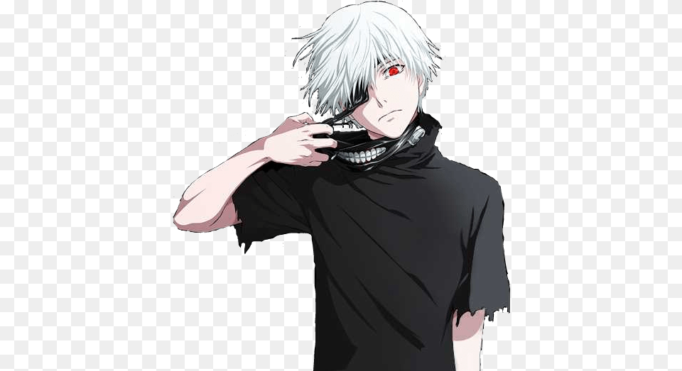 Black White Tokyoghoul Kanekiken Kaneki Ken Tokyo Ghoul Kaneki, Publication, Book, Comics, Person Free Png