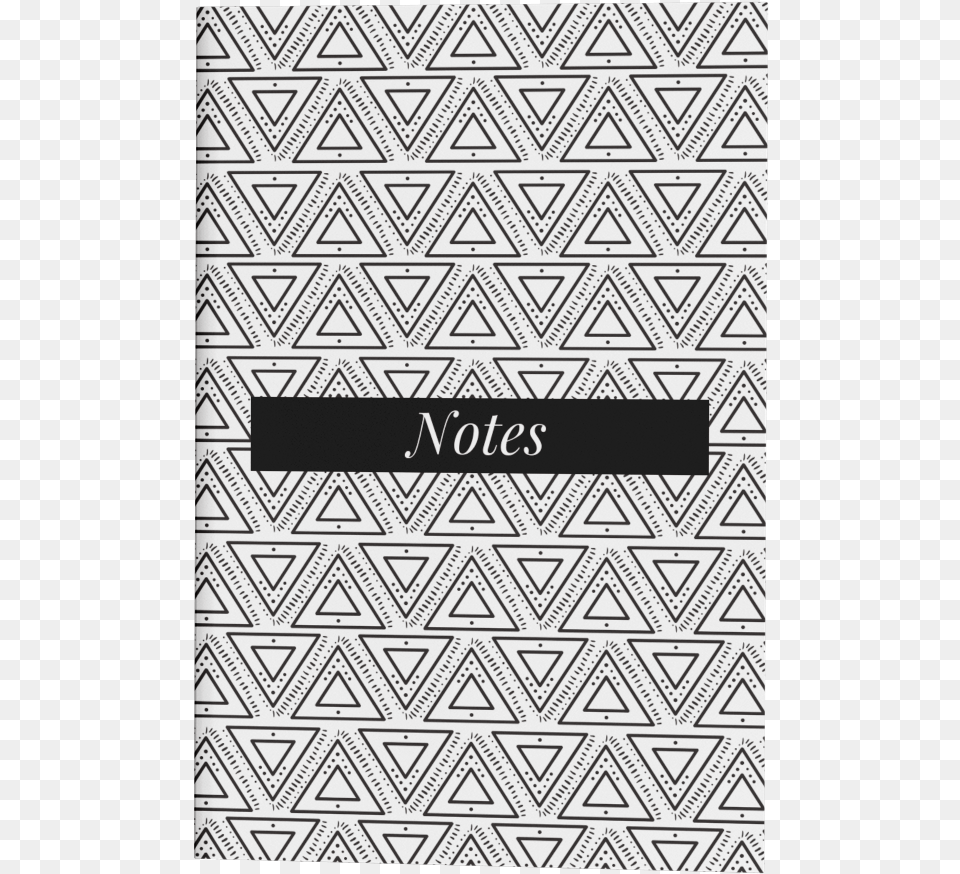 Black White Triangle Notes Journal, Home Decor, Pattern, Rug Free Transparent Png