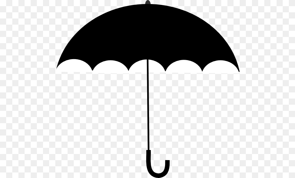 Black White Umbrella Clip Art, Canopy Png Image