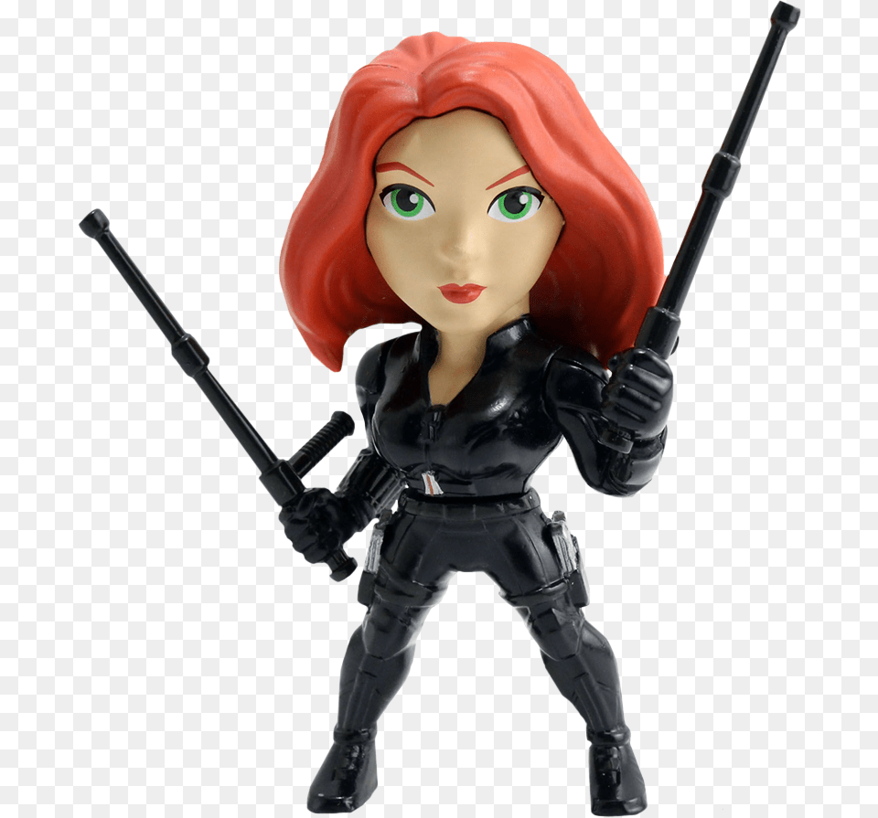 Black Widow 4 Metals Die Cast Action Figure Captain America Civil War Toy Black Widow, Figurine, Adult, Female, Person Png Image