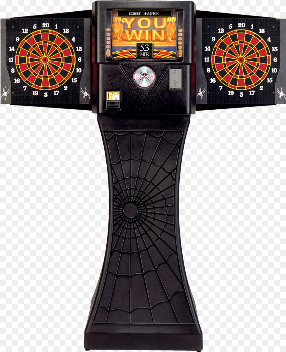 Black Widow Arachnid 360 Home Electronic Dartboard With Cabinet, Game, Darts, Machine, Wheel Free Png Download