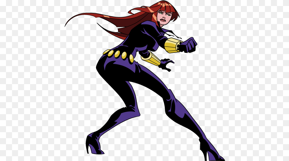 Black Widow Clipart Avengers Earths Mightiest Heroes, Book, Comics, Publication, Person Free Transparent Png