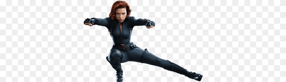 Black Widow Front Transparent Black Widow, Adult, Clothing, Costume, Female Png