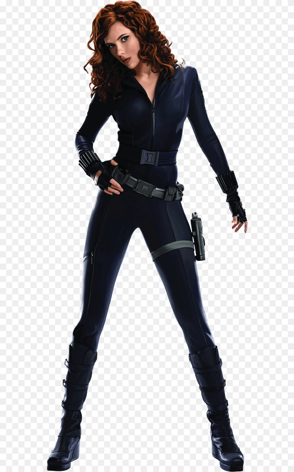 Black Widow Iron Man Pepper Potts Whiplash Marvel Cinematic Black Widow Costume Iron Man, Sleeve, Clothing, Person, Pants Free Png Download