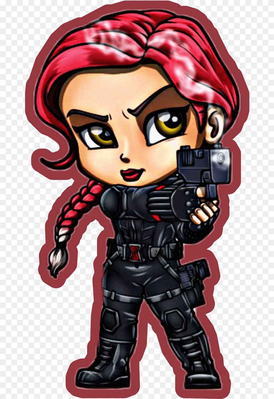 Black Widow Sticker Fan Art By Lordmesa Art Lord Mesa Marvel Black Widow, Book, Comics, Publication, Baby Free Png Download