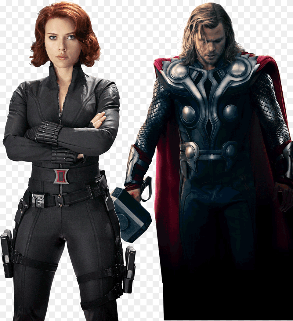 Black Widow Thor Avengers Black Widow, Woman, Adult, Clothing, Coat Png