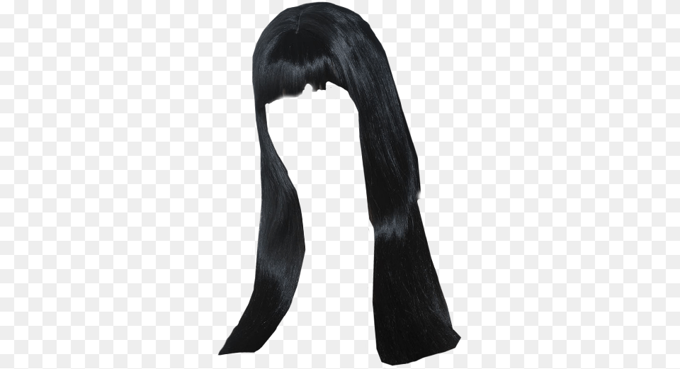 Black Wig Black Transparent Wig, Black Hair, Hair, Person, Adult Free Png Download