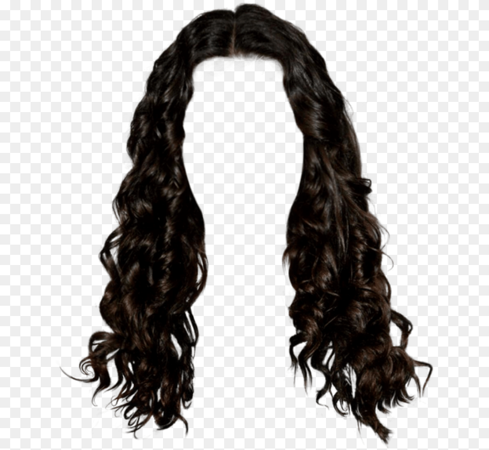 Black Wig Wig Hair Black Brunette Curly Wavy Black Curly Hair, Adult, Female, Person, Woman Free Transparent Png