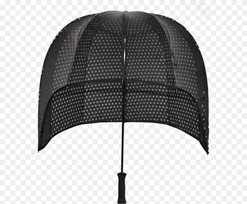 Black Windproof Umbrella Beanie, Canopy, Helmet Png Image