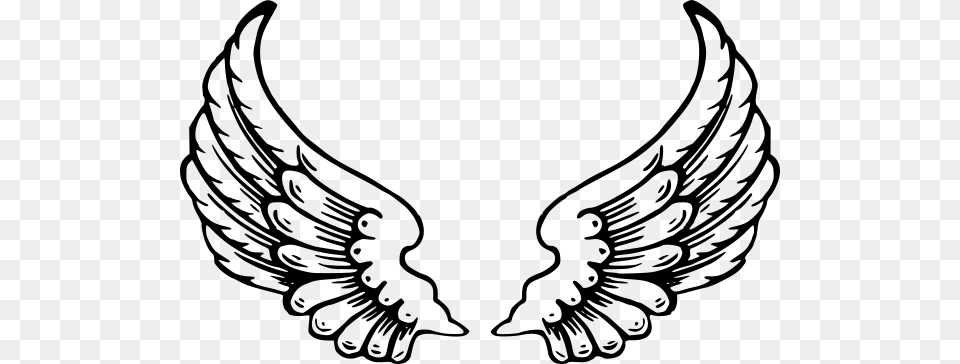 Black Wings Falcon Clip Art, Gray Png Image