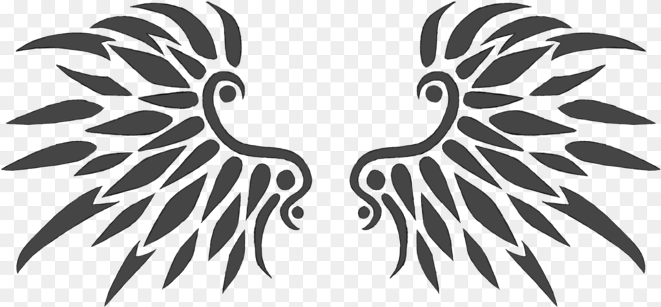 Black Wings Tattoo Design 01 By Xarachnofreakx D7wmbkb Wing Black And White Tattoo, Emblem, Symbol, Blade, Dagger Png Image