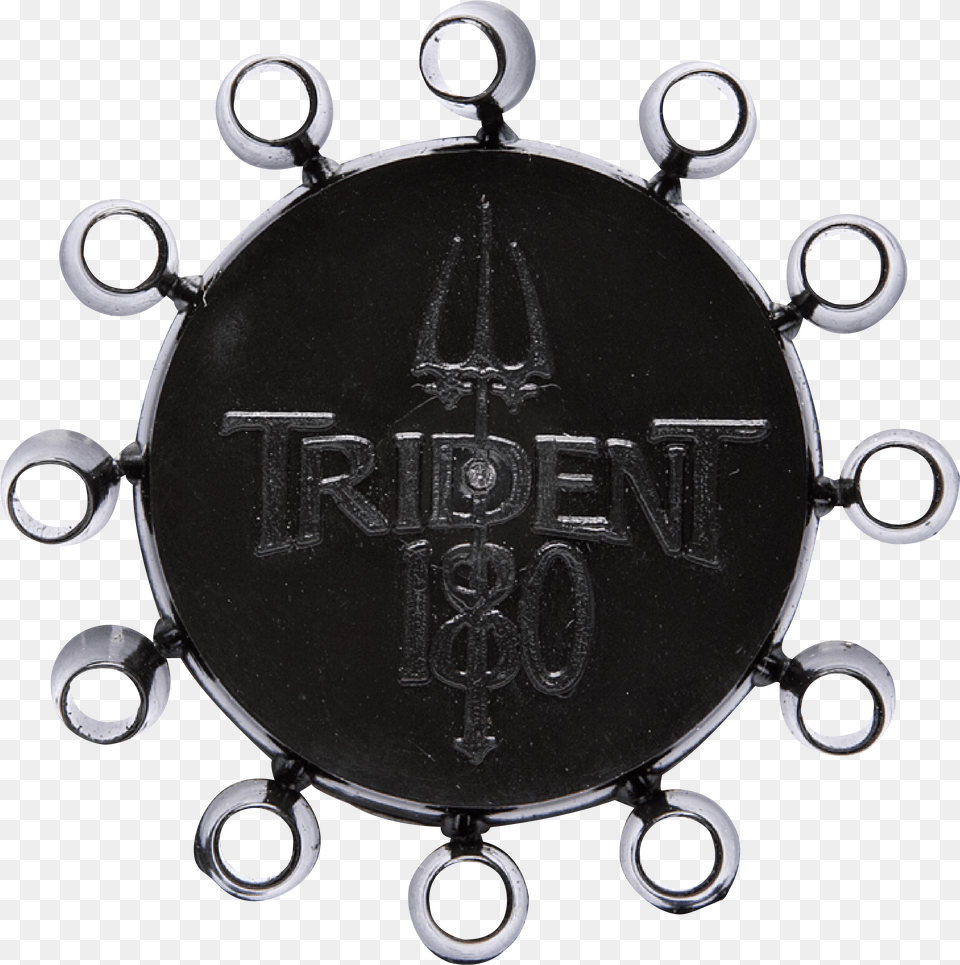 Black Winmau Dart Accessories Trident, Logo, Emblem, Symbol, Jewelry Png