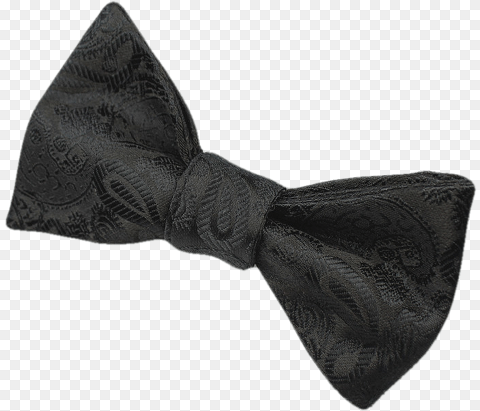 Black With Paisley Print Paisley, Accessories, Formal Wear, Tie, Bow Tie Free Png