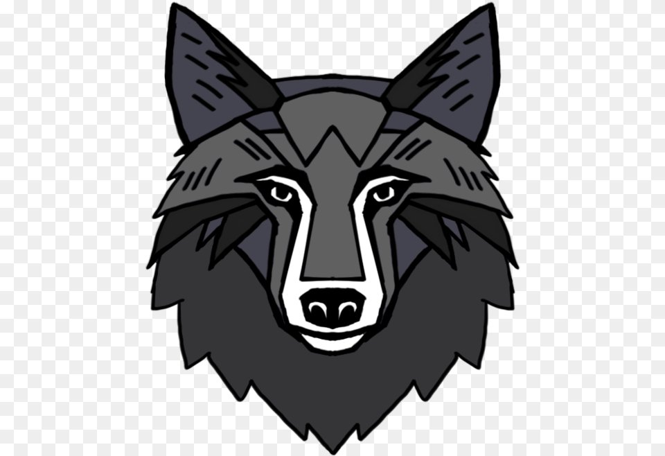 Black Wolf Cartoon, Baby, Person, Animal, Mammal Png Image