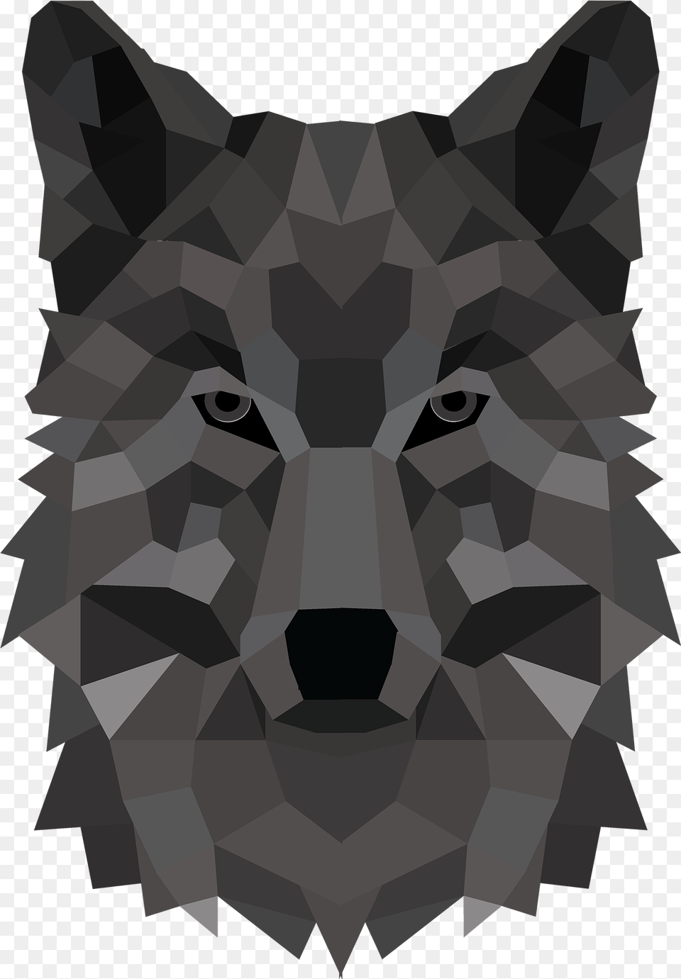 Black Wolf Head Black And White Wolf Head, Animal, Mammal, Canine, Red Wolf Png