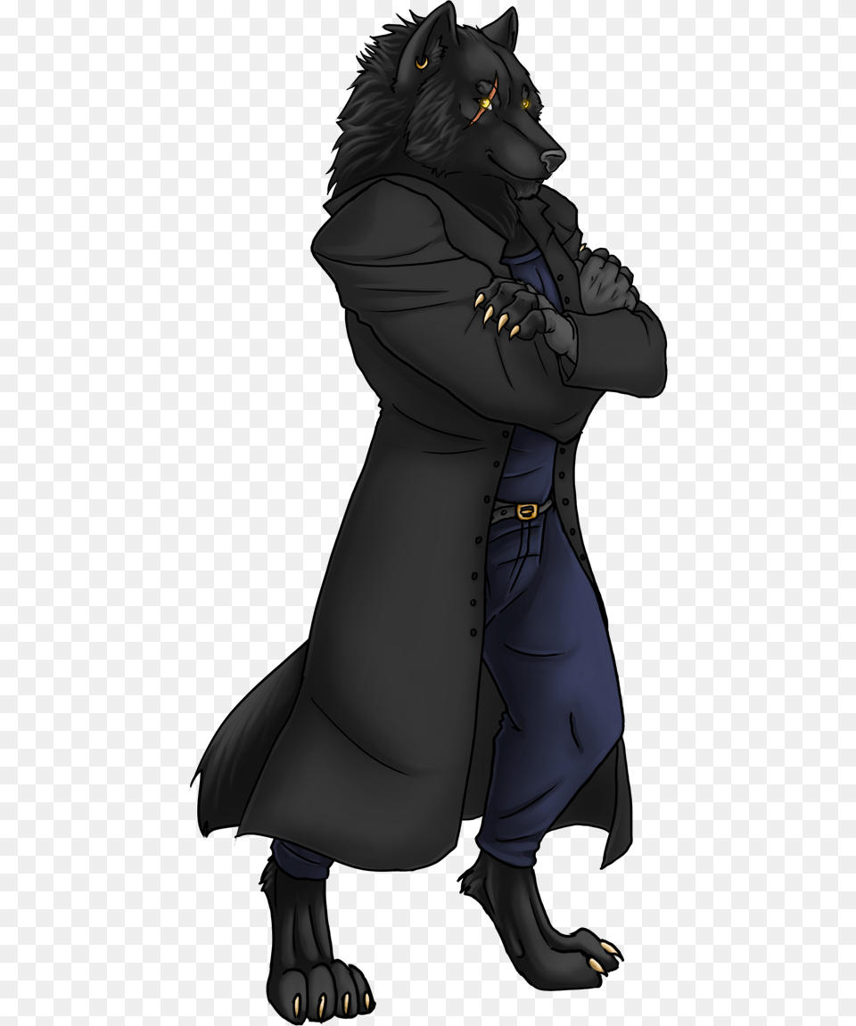 Black Wolf Illustration, Adult, Person, Woman, Female Free Transparent Png