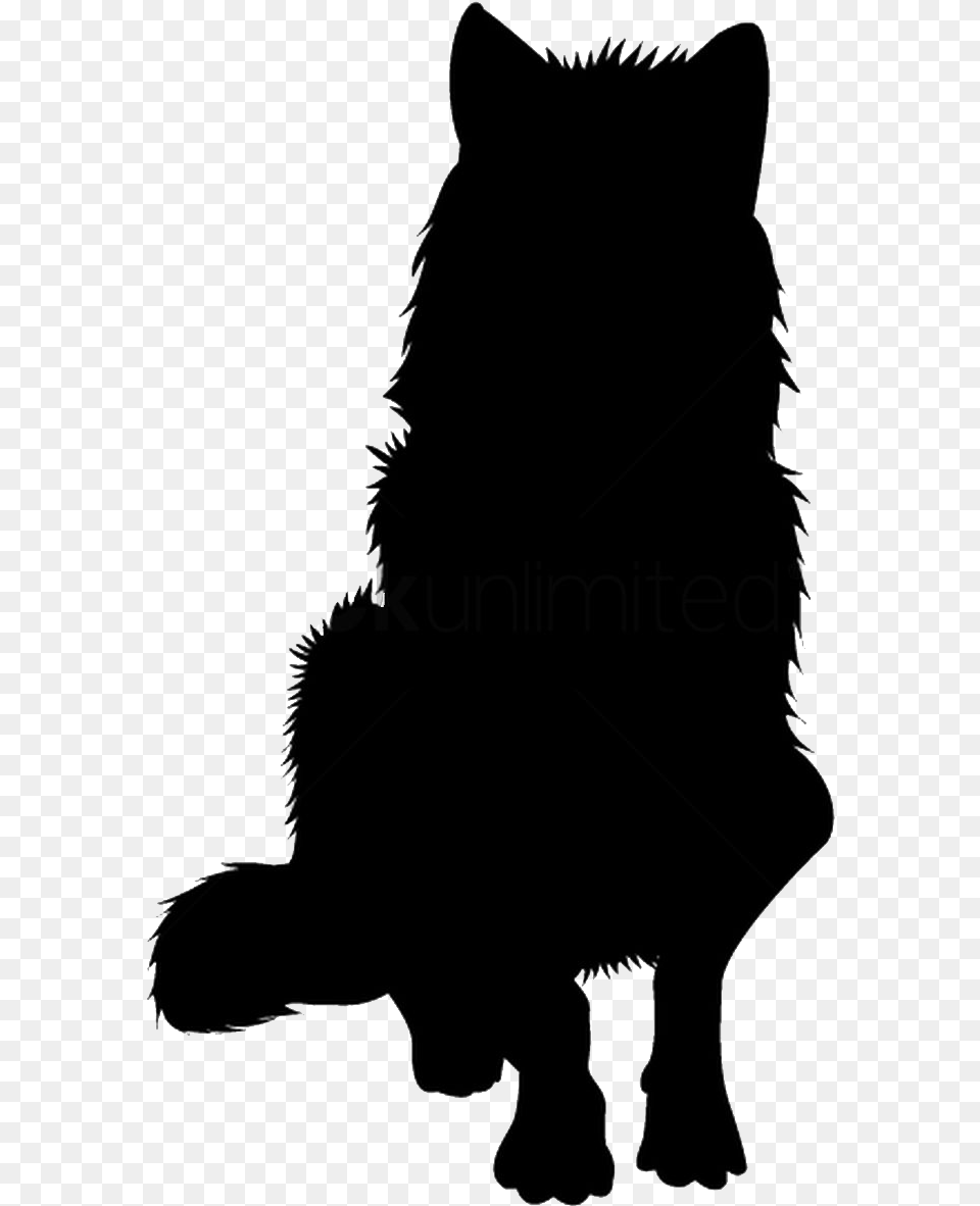 Black Wolf Sitting, Silhouette, Animal, Cat, Mammal Free Png