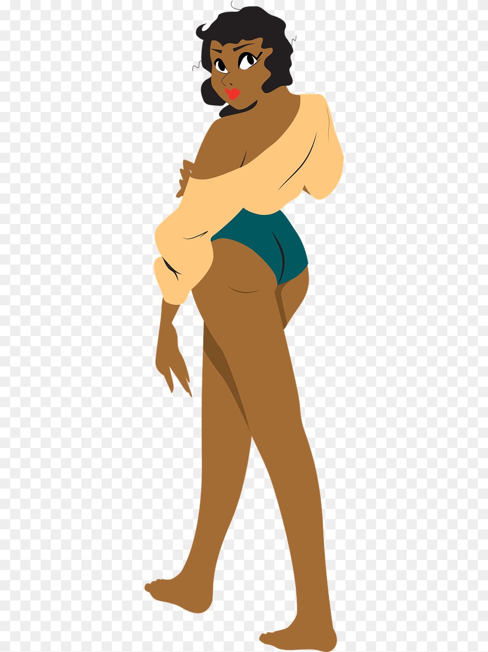 Black Woman Black Sexy Woman Female Photo Cartoon, Person, Face, Head, Clothing Free Transparent Png