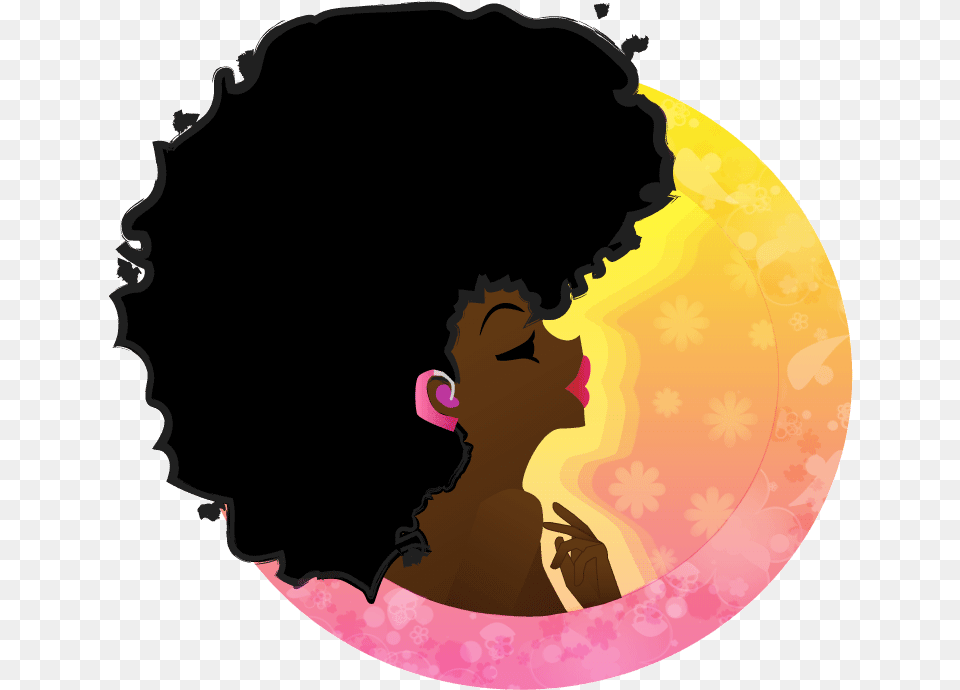 Black Woman Clipart, Nature, Night, Outdoors, Astronomy Free Png