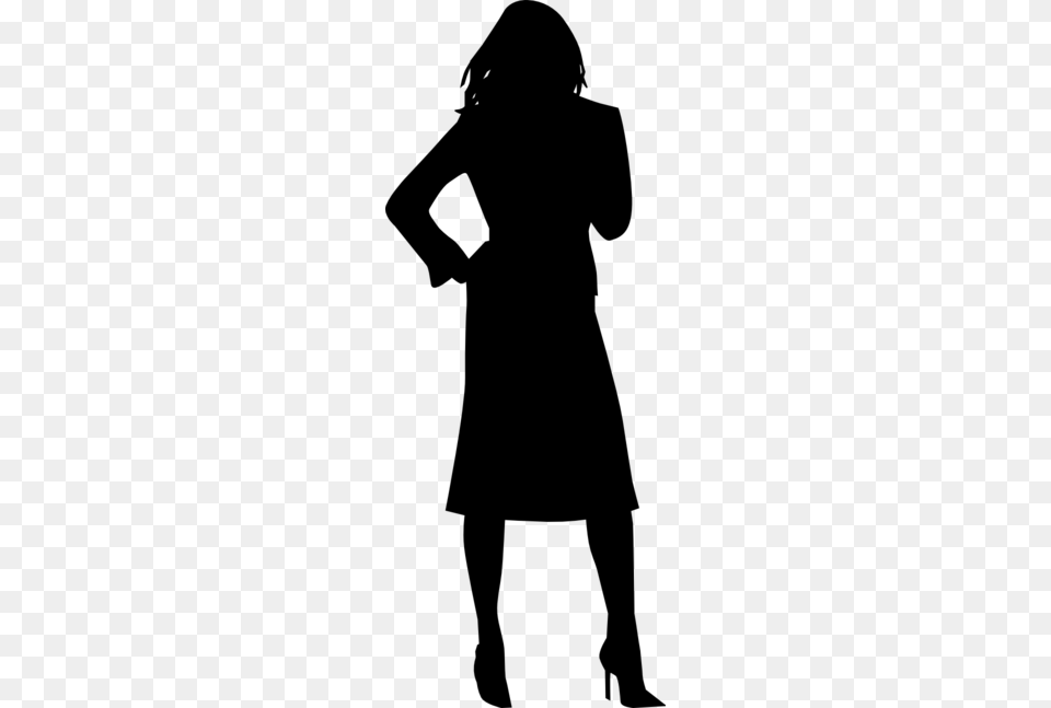 Black Woman Cliparts, Gray Free Transparent Png