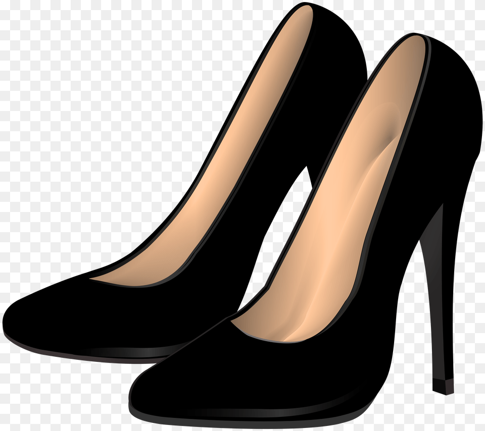 Black Womens High Heels Clip Art, Clothing, Footwear, High Heel, Shoe Png Image