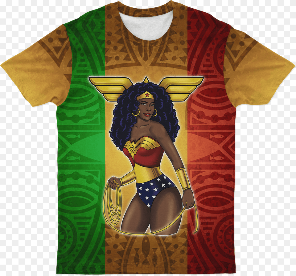 Black Wonder Woman T Shirtclass Wonder Woman, Clothing, T-shirt, Adult, Female Free Png Download
