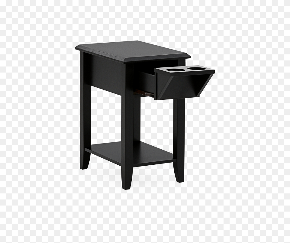 Black Wood End Table, Coffee Table, Desk, Furniture, Mailbox Free Png