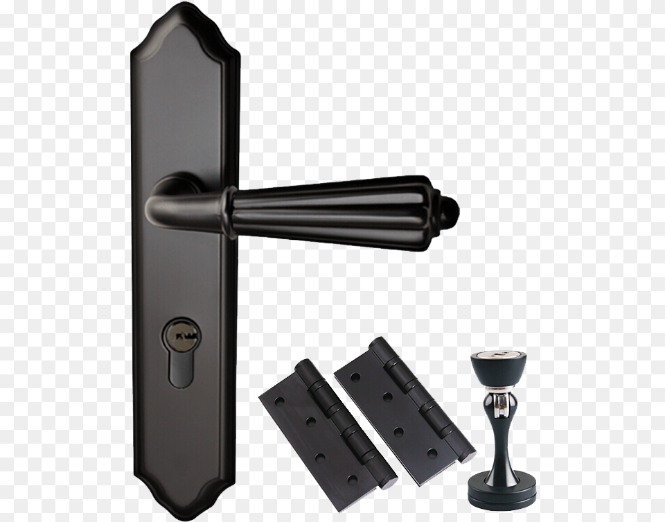 Black Wooden Indoor Security Mortise Door Lock Gate, Handle Free Transparent Png
