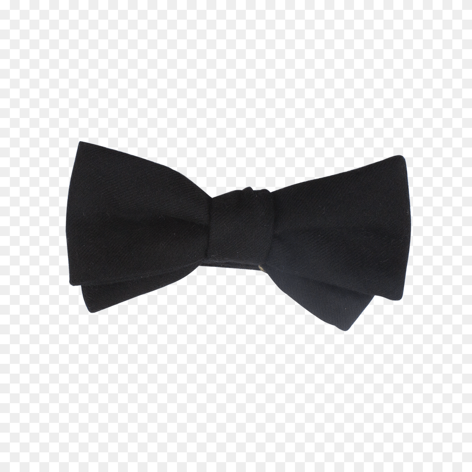 Black Wool Bow Tie, Accessories, Bow Tie, Formal Wear Png