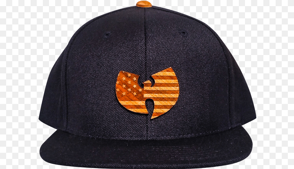 Black Wu Tang Snapback Hat U2013 Wood Brim Hats Baseball Cap, Baseball Cap, Clothing, Symbol Free Png