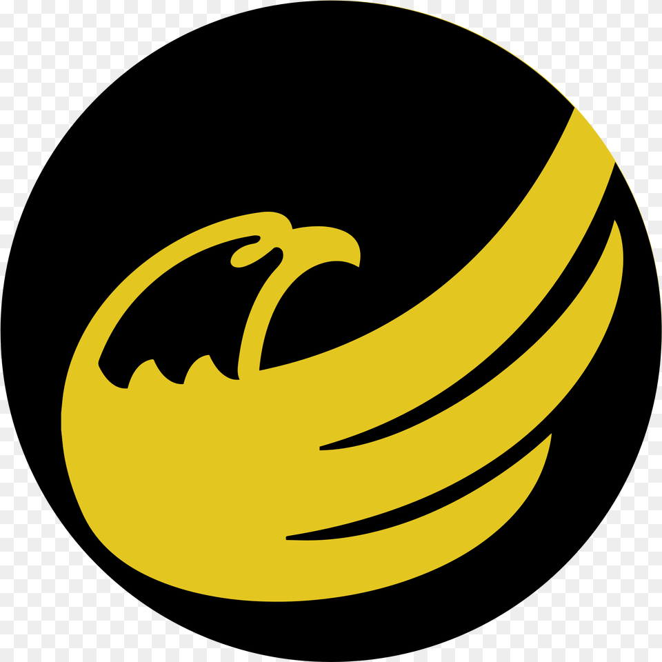 Black Yellow Circle Logo Yellow And Black Eagle Logo, Produce, Banana, Food, Fruit Free Png Download