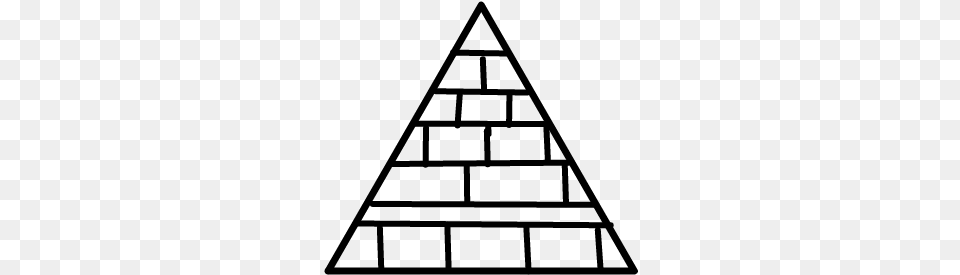 Blackampwhite Tumblr Piramide Triangle Triangle, Gray Free Png Download