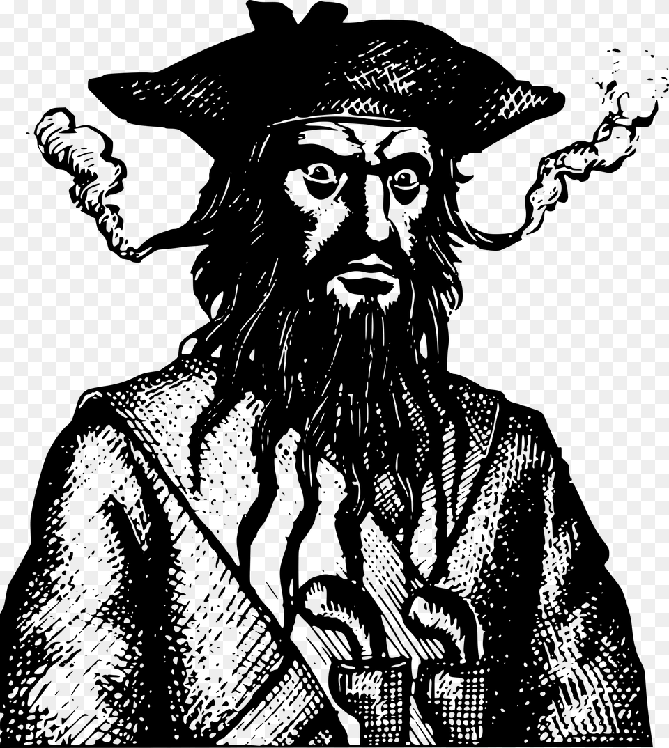 Blackbeard The Pirate Download Blackbeard The Pirate, Gray Png Image