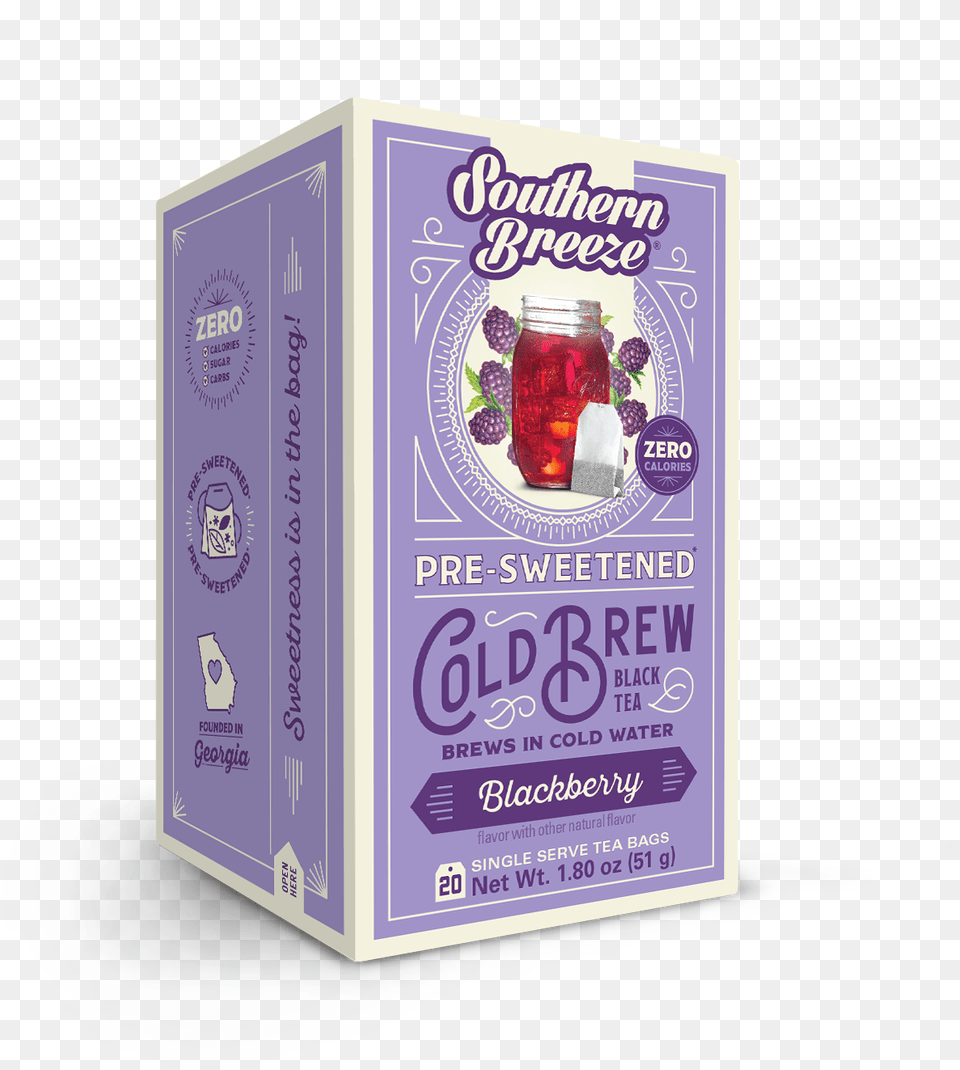 Blackberry Cold Brew Sweet Iced Tea Southern Breeze Sweet Tea, Food, Jelly, Seasoning, Syrup Png