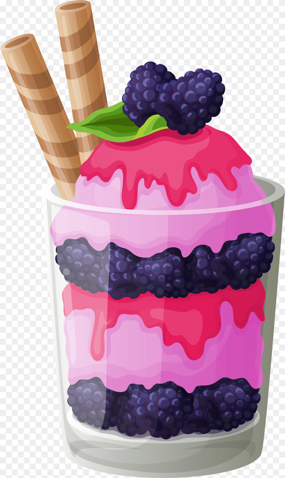 Blackberry Ice Cream Images, Food, Dessert, Ice Cream, Birthday Cake Png Image
